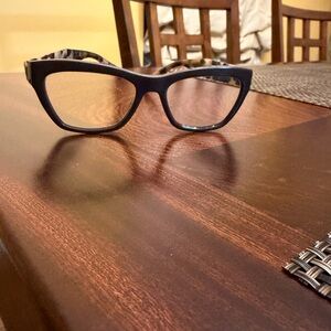 Prada VPR14Q eyeglasses  a cat-eye shape brown tortoise acetate 51 17 140 frame